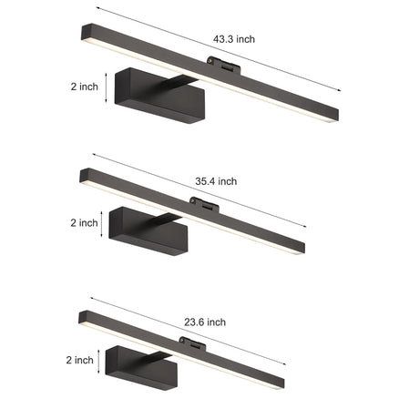 Elegant Rotatable LED Bathroom Wall Lamp - Adjustable Lighting for Versatile Use 12