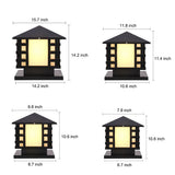 Elegance LED Landscape Lamppost - Classic Iron Design for Outdoor Illumination 12