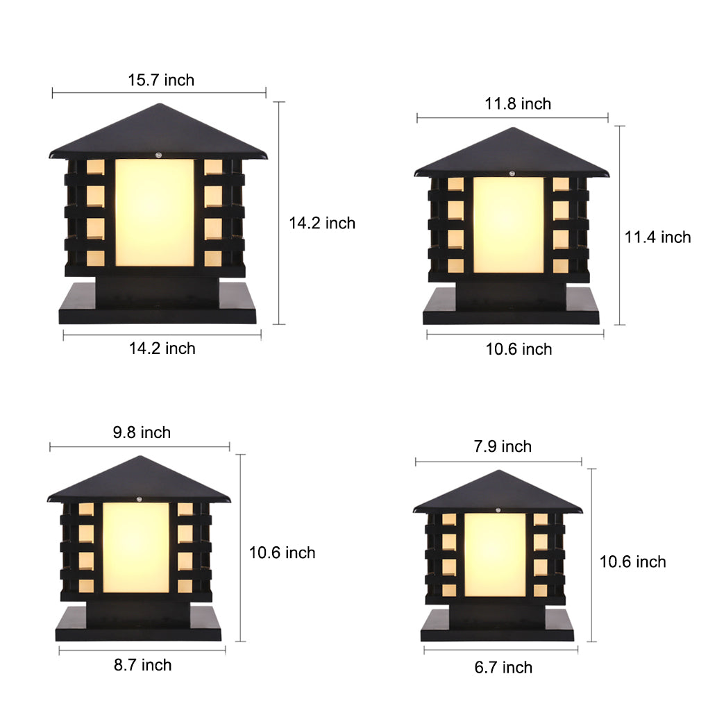 Elegance LED Landscape Lamppost - Classic Iron Design for Outdoor Illumination 12