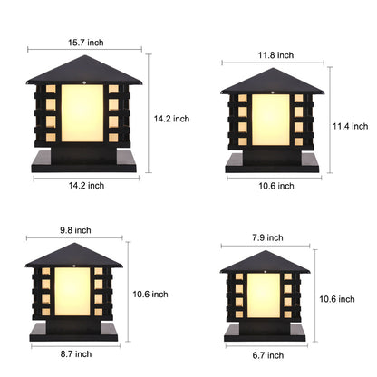 Elegance LED Landscape Lamppost - Classic Iron Design for Outdoor Illumination 12