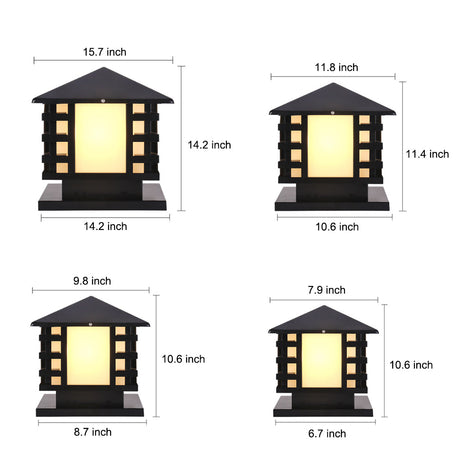 Elegance LED Landscape Lamppost - Classic Iron Design for Outdoor Illumination 12