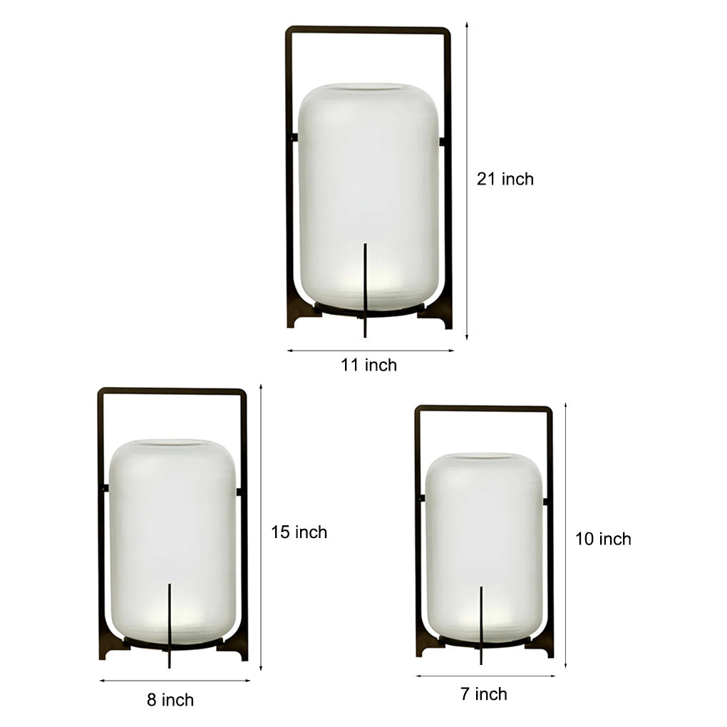 Lumos Waterproof LED Outdoor Lantern - Modern Solar Garden Light with High Light Transmittance 9