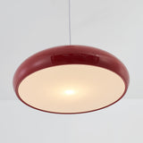 Celestia Round LED Pendant Lamps - Modern White Metal Lighting for Bedrooms & Living Rooms 15