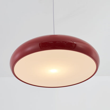 Celestia Round LED Pendant Lamps - Modern White Metal Lighting for Bedrooms & Living Rooms 15