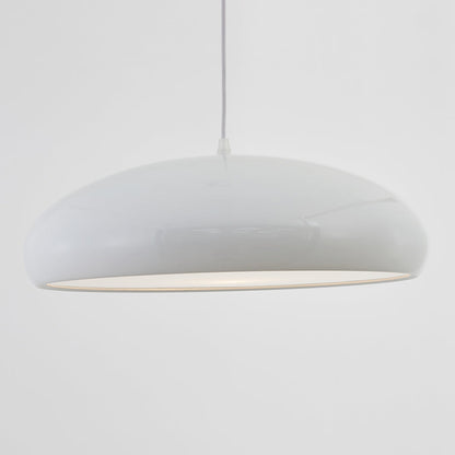 Celestia Round LED Pendant Lamps - Modern White Metal Lighting for Bedrooms & Living Rooms 18