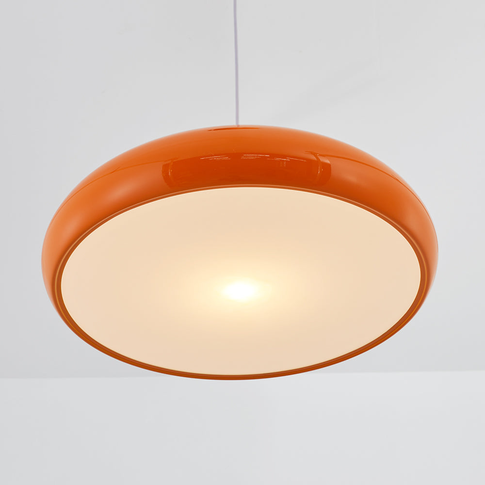 Celestia Round LED Pendant Lamps - Modern White Metal Lighting for Bedrooms & Living Rooms 19