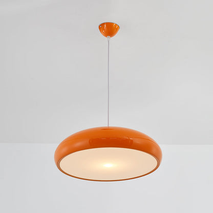 Celestia Round LED Pendant Lamps - Modern White Metal Lighting for Bedrooms & Living Rooms 7