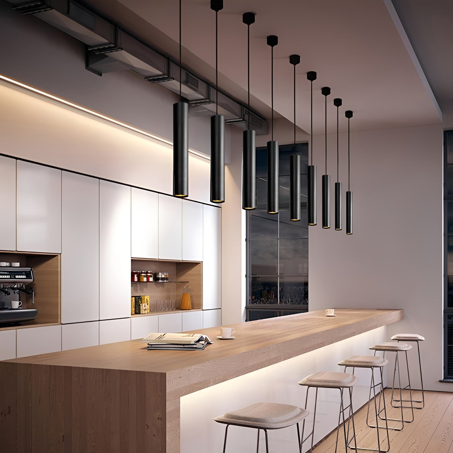 Linoir – Slim Black LED Pendant Light with Adjustable Cord – Modern Lighting for Elegant Spaces 3
