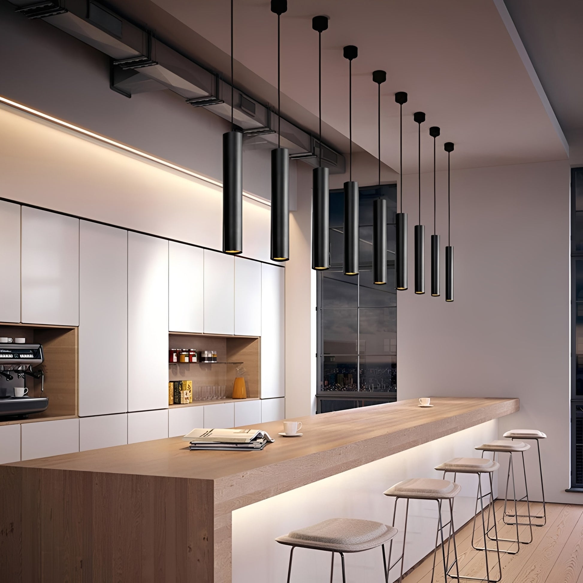 Linoir – Slim Black LED Pendant Light with Adjustable Cord – Modern Lighting for Elegant Spaces 3