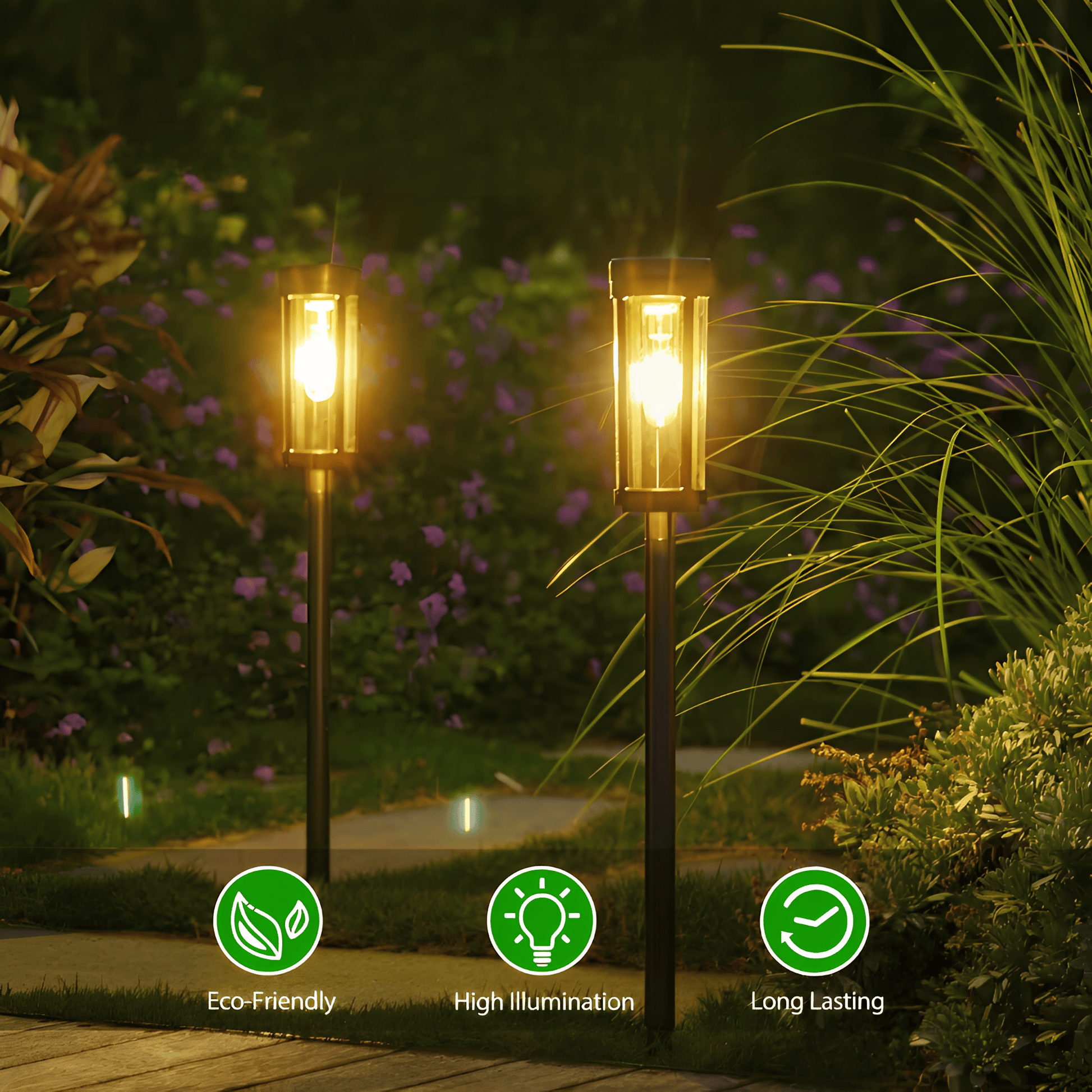 LumaTorch – Solar-Powered Walkway Light with Weatherproof Design – Elegant Illumination for Outdoor Spaces 6