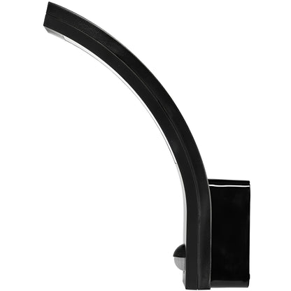 Lunox | Black Curved LED Wall Lamp with Motion Sensor – Modern Design for Outdoor Security 7