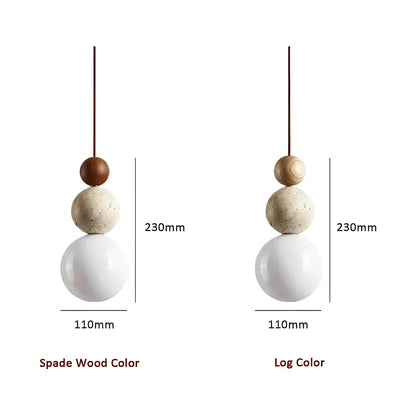 Marvenza | Pendant Light with Natural Travertine Stone – Elegant Design for Cozy Atmosphere 10