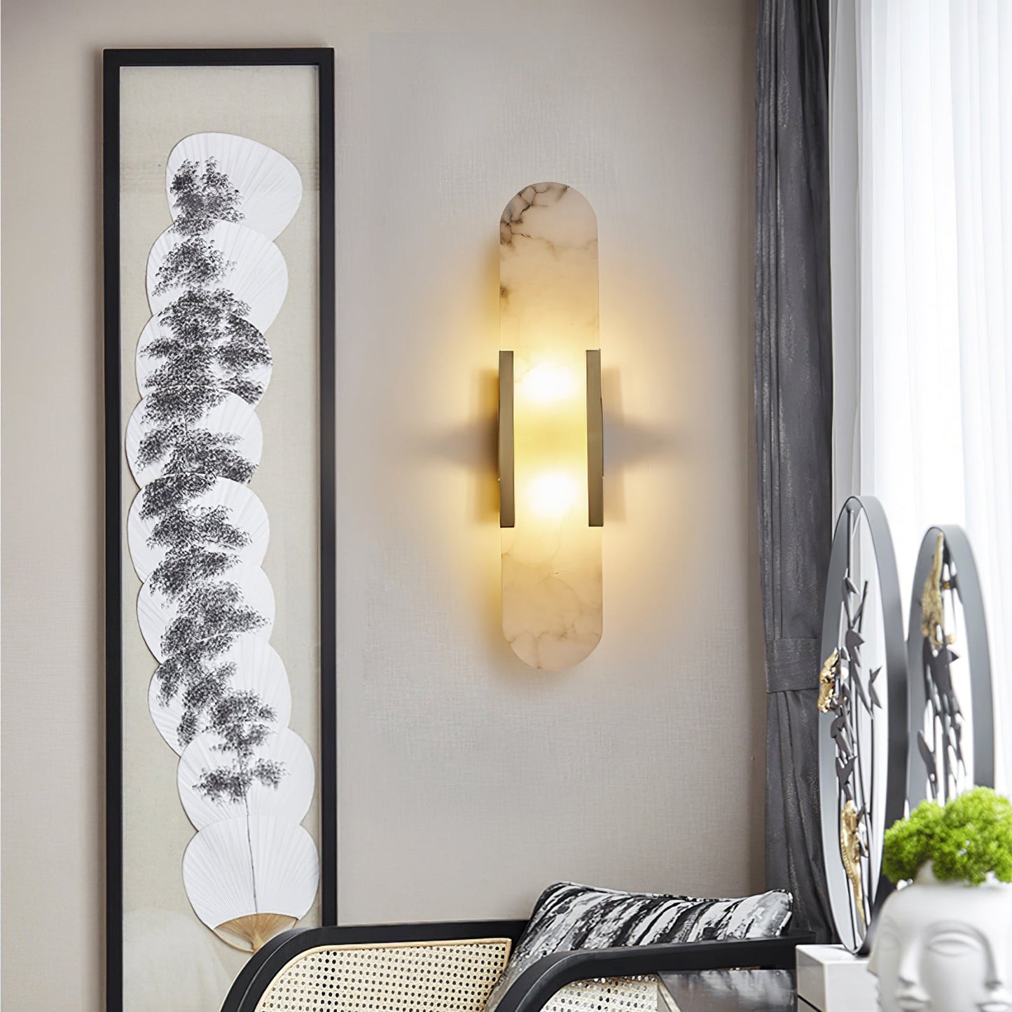 Serenova Alabaster Wall Sconce