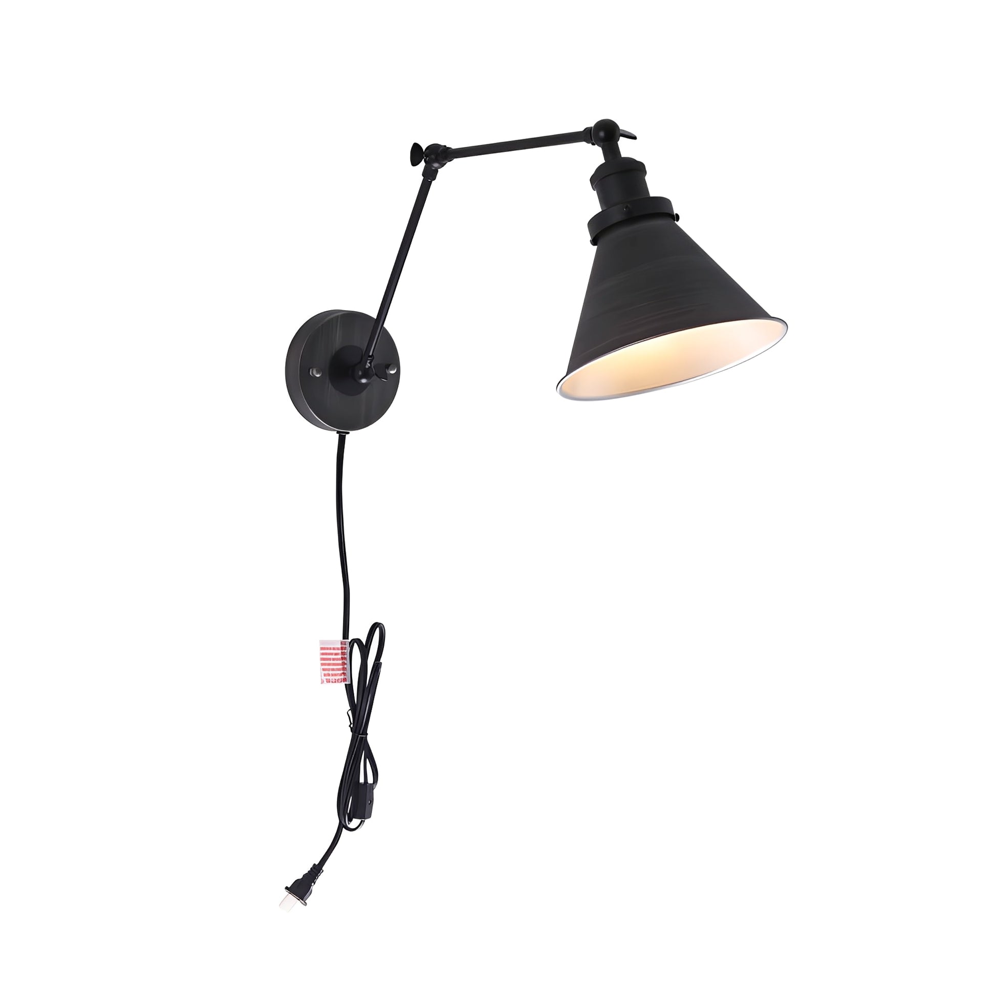 Midora | Adjustable Metal Wall Lamp with Brass Arm & Black Shade – Versatile Lighting for Modern Spaces 12