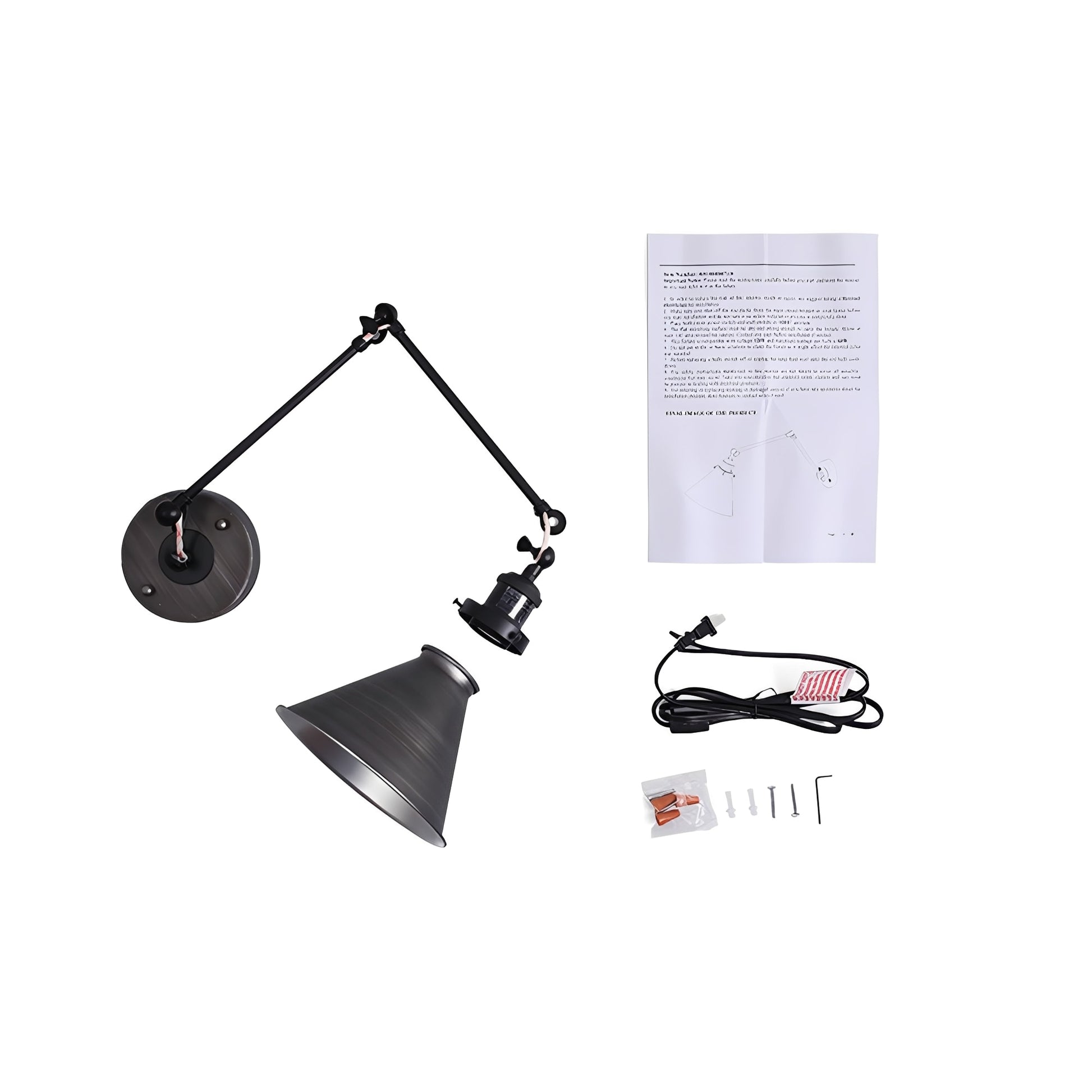 Midora | Adjustable Metal Wall Lamp with Brass Arm & Black Shade – Versatile Lighting for Modern Spaces 14