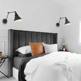 Midora | Adjustable Metal Wall Lamp with Brass Arm & Black Shade – Versatile Lighting for Modern Spaces 2