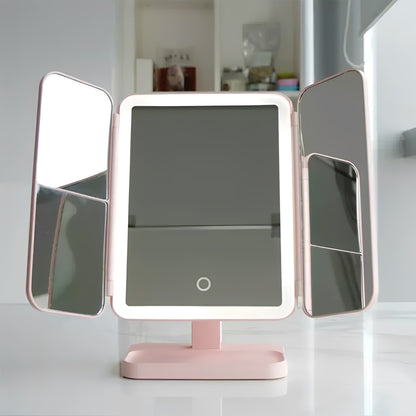 Miralux – LED Makeup Mirror with Adjustable Brightness & 360° Rotation for Flawless Application 1