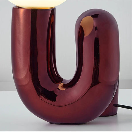 GlassSphere Modern Glass Globe Lamp - Elegant LED Table Lamp for Cozy Ambiance 1