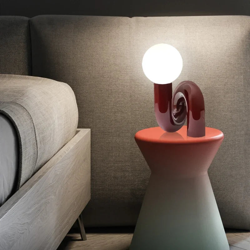 GlassSphere Modern Glass Globe Lamp - Elegant LED Table Lamp for Cozy Ambiance 4