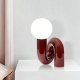 GlassSphere Modern Glass Globe Lamp - Elegant LED Table Lamp for Cozy Ambiance 2