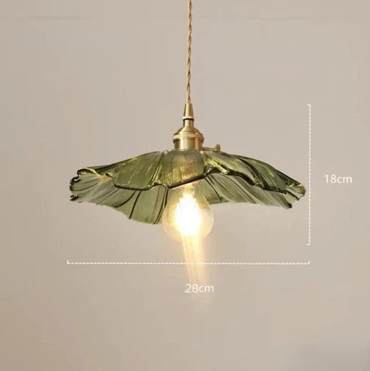 FloraGlimmer Modern Flower-Shaped Pendant Light - Elegant Glass Design for Cozy Illumination 1