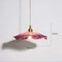 FloraGlimmer Modern Flower-Shaped Pendant Light - Elegant Glass Design for Cozy Illumination 3