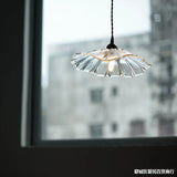 FloraGlimmer Modern Flower-Shaped Pendant Light - Elegant Glass Design for Cozy Illumination 6