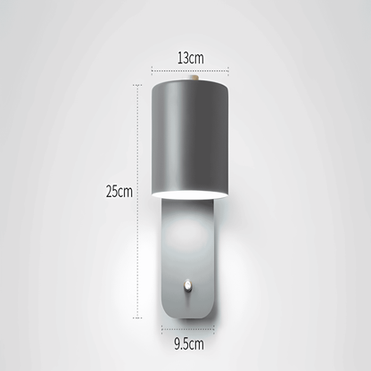 Luminao | Modern LED Wall Lamp with Built-in Switch – Sleek Design for Soft Illumination 11