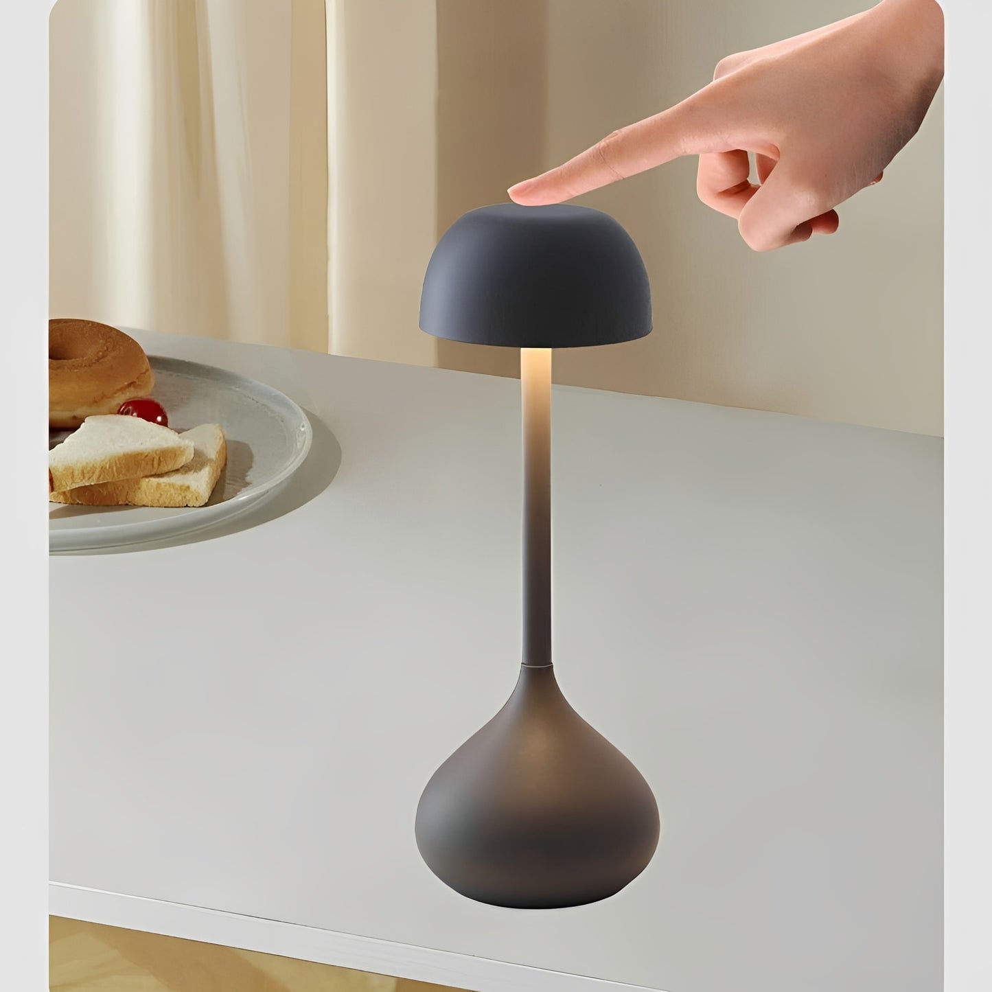MushLume – Wireless Dimmable LED Mushroom Lamp with Touch Control – Modern Mood Lighting for Any Space 8