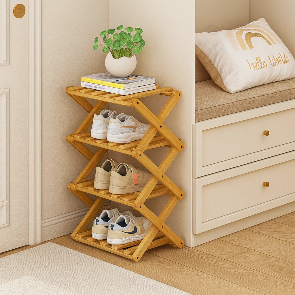 Elara Wooden Shoe Organizer