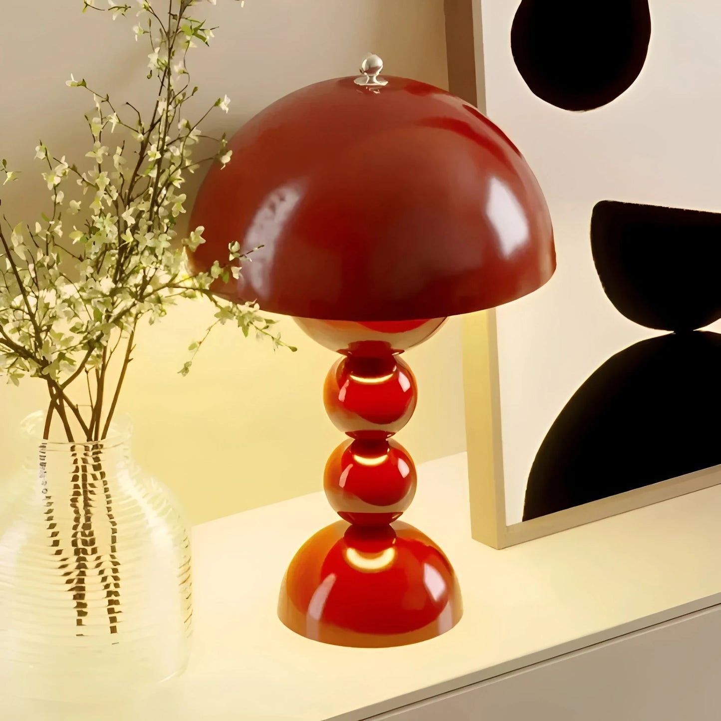 Nordglint | Scandinavian Table Lamp with Elegant Golden Accents – Soft Ambient Lighting for Cozy Spaces 25