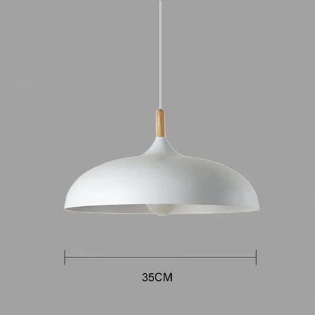 NordicOak Modern Oak Ceiling Lamp - Scandinavian Design with Adjustable Hanging Cord for Versatile Lighting 1