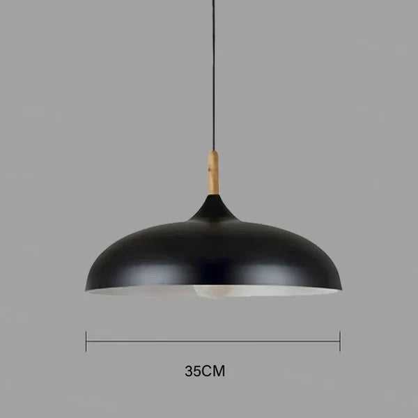 NordicOak Modern Oak Ceiling Lamp - Scandinavian Design with Adjustable Hanging Cord for Versatile Lighting 10