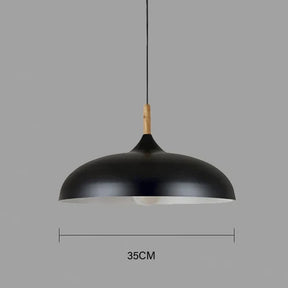 NordicOak Modern Oak Ceiling Lamp - Scandinavian Design with Adjustable Hanging Cord for Versatile Lighting 10