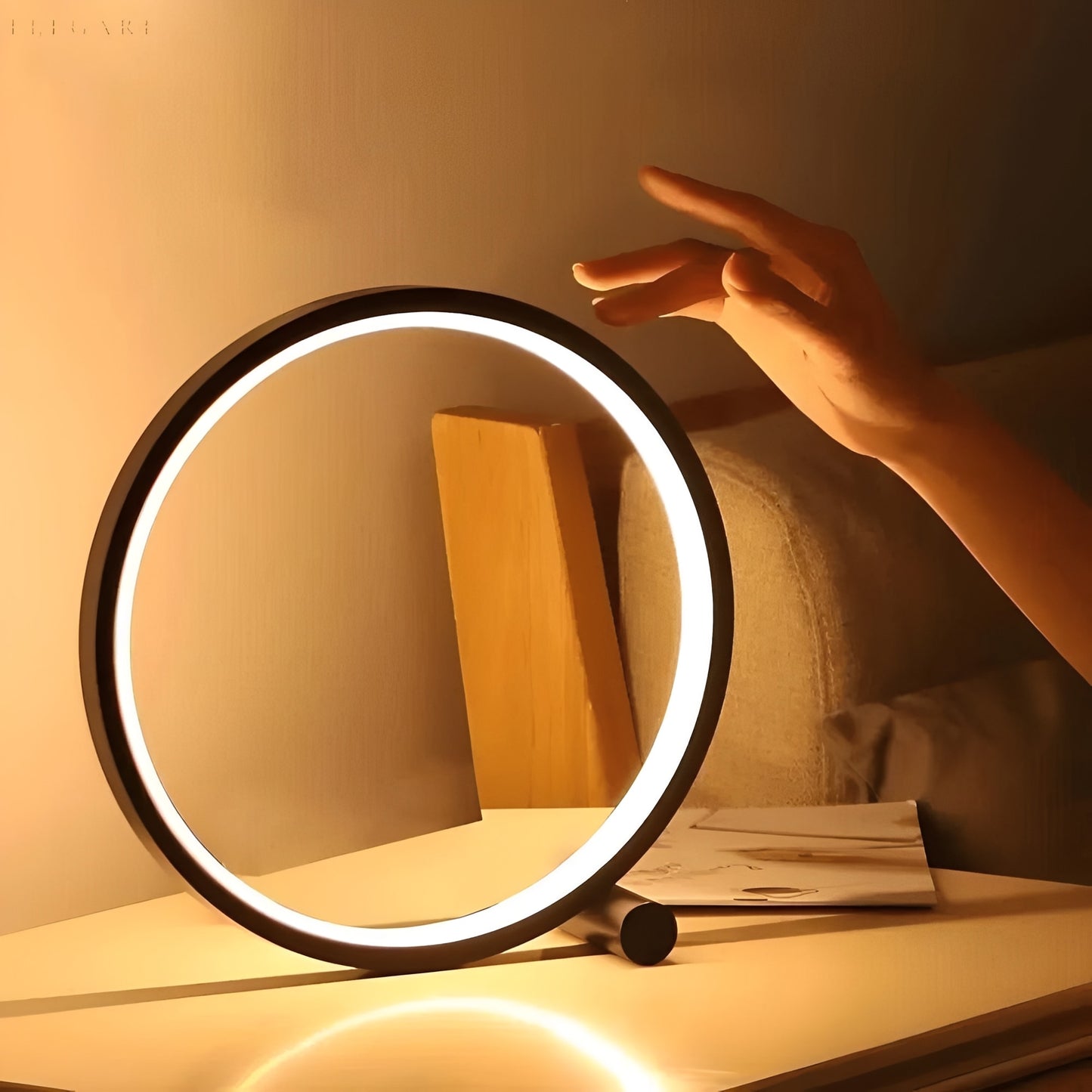 OrbLume – Dimmable LED Ring Table Lamp with Touch Control – Modern Design for Stylish Ambiance 1