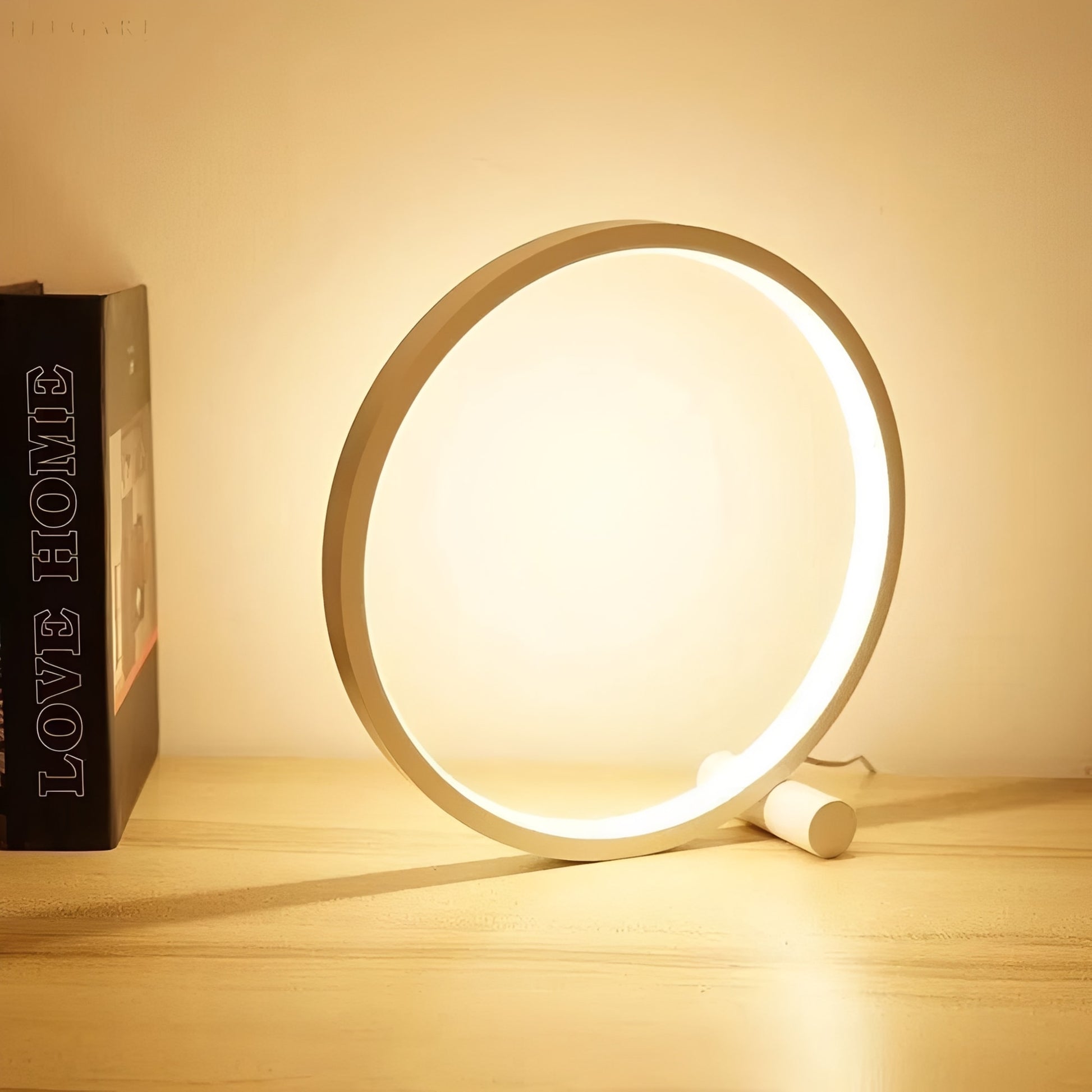 OrbLume – Dimmable LED Ring Table Lamp with Touch Control – Modern Design for Stylish Ambiance 2