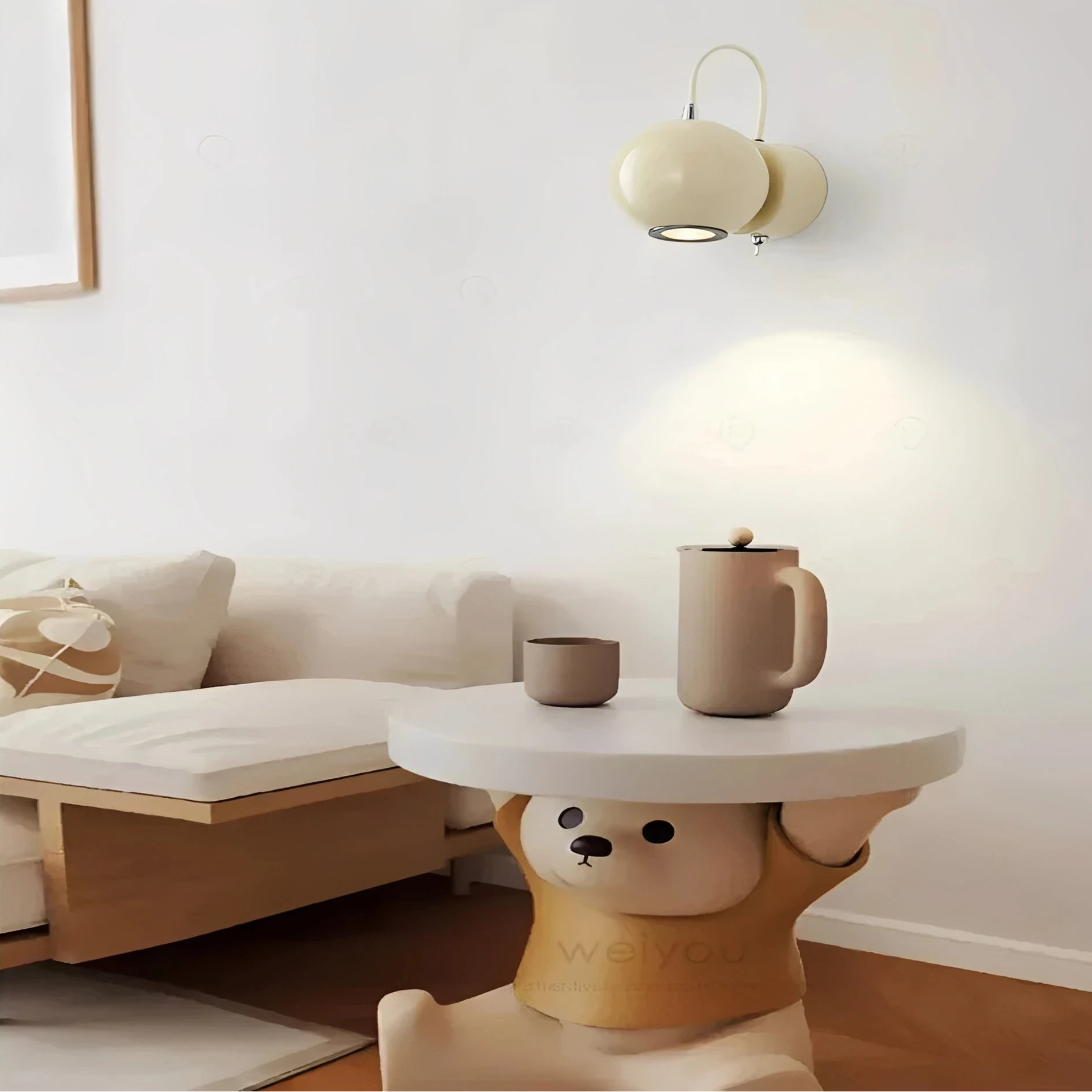 Orbella | Modern Wall Light with Elegant Round Diffuser – Stylish Ambient Lighting for Any Room 9
