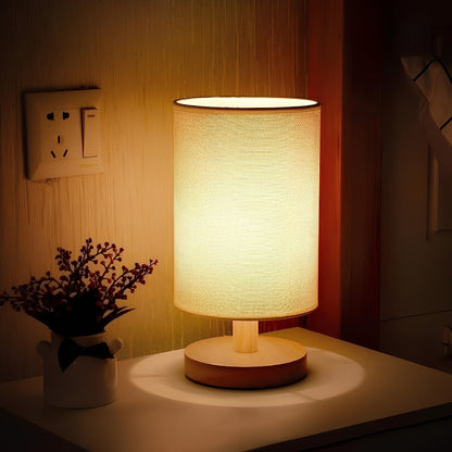 Organic Glow Lamp – Wooden Bedside Lamp with Dimmable Lighting – Remote Control for Cozy Ambiance 5