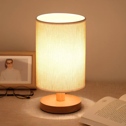 Organic Glow Lamp – Wooden Bedside Lamp with Dimmable Lighting – Remote Control for Cozy Ambiance 2