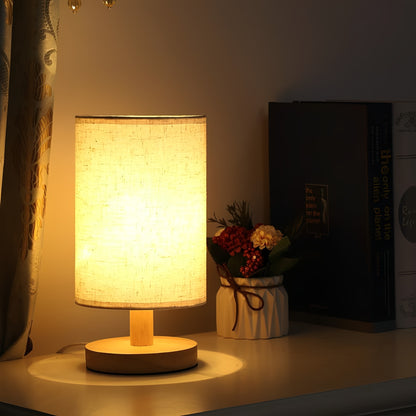 Organic Glow Lamp – Wooden Bedside Lamp with Dimmable Lighting – Remote Control for Cozy Ambiance 6