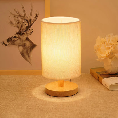 Organic Glow Lamp – Wooden Bedside Lamp with Dimmable Lighting – Remote Control for Cozy Ambiance 7
