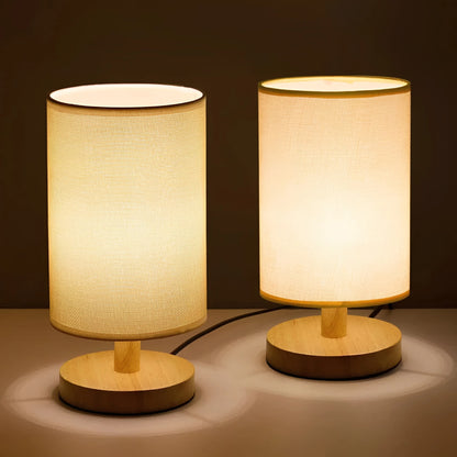 Organic Glow Lamp – Wooden Bedside Lamp with Dimmable Lighting – Remote Control for Cozy Ambiance 9