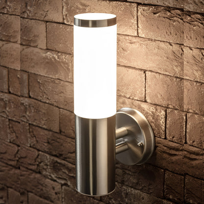 Orvion | Stainless Steel Wall Light with Opal Diffuser – Weatherproof Outdoor Illumination 1