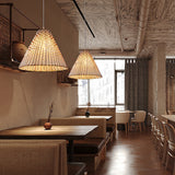 Boho Woven Rattan Pendant Lamp - Unique Natural Lighting for Home Decor 6