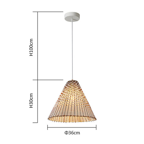 Boho Woven Rattan Pendant Lamp - Unique Natural Lighting for Home Decor 14