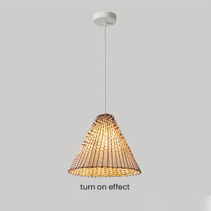 Boho Woven Rattan Pendant Lamp - Unique Natural Lighting for Home Decor 10
