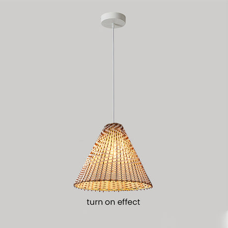 Boho Woven Rattan Pendant Lamp - Unique Natural Lighting for Home Decor 10