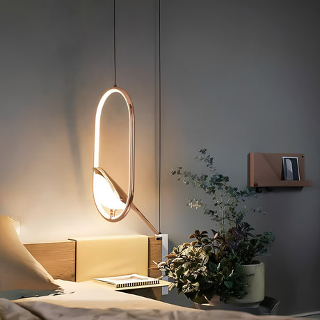 Elegant Black Pendant Light with Energy-Efficient LED – Whimsical Bird Design for Unique Home Decor 6