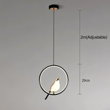Elegant Black Pendant Light with Energy-Efficient LED – Whimsical Bird Design for Unique Home Decor 8