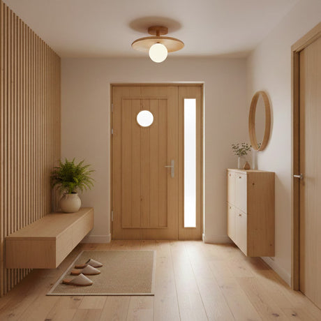 Nordic Wood Floating Silhouette Ceiling Light